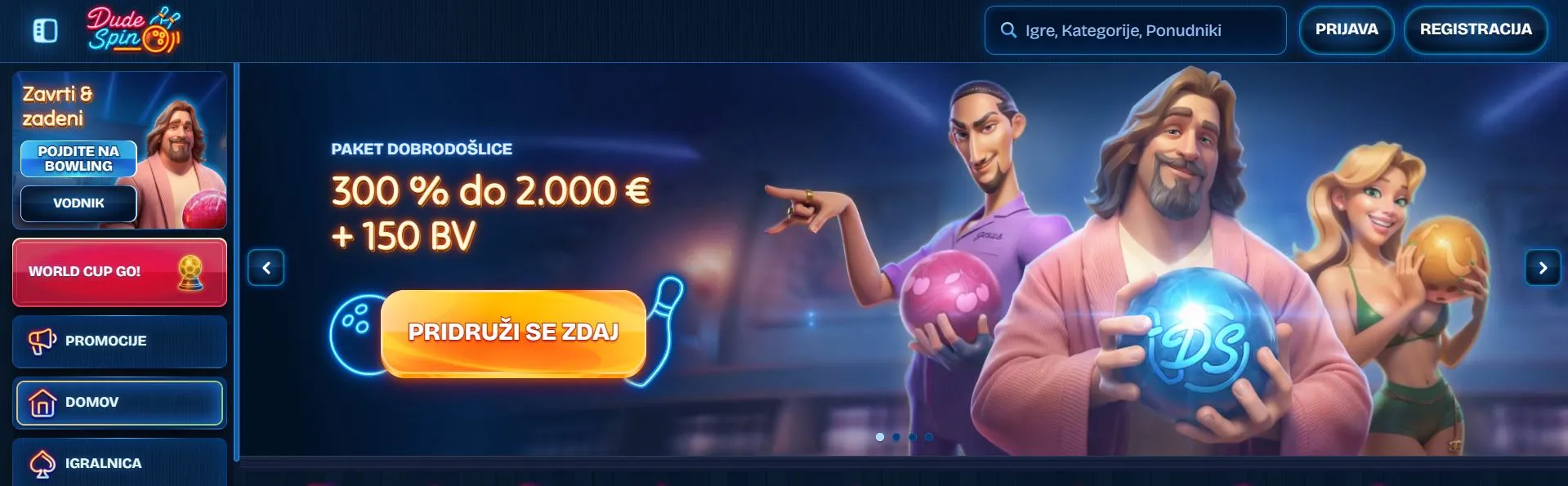 najboljši online casino Dudespin